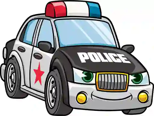 Logħba Cartoon Police Cars Puzzle onlajn