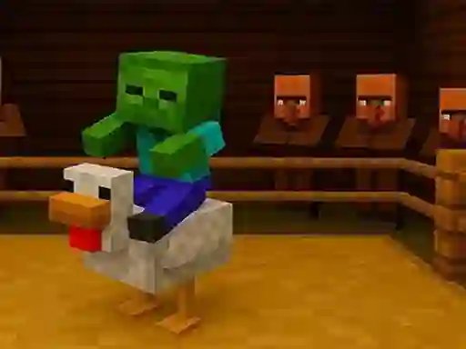 Logħba Chicken Jockey hidden lava chicken onlajn