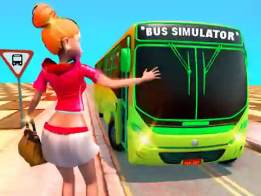 Logħba Passenger Bus Taxi Driving Simulator onlajn