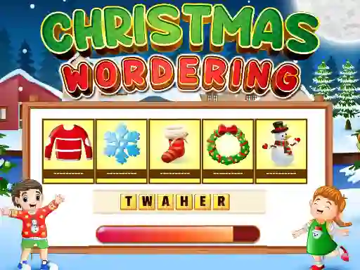 Logħba Xmas wordering onlajn