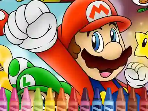 Logħba Mario Coloring onlajn
