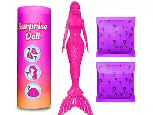 Logħba Color Reveal Mermaid Doll onlajn