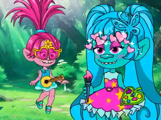 Logħba Chibi Troll Fashion Maker onlajn