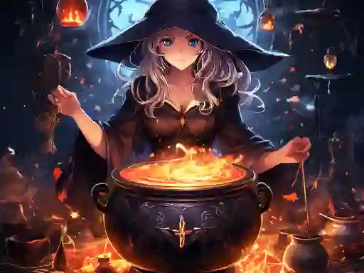 Logħba Anime girls Witchcraft onlajn