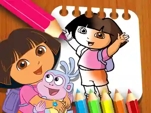 Logħba Dora the Explorer the Coloring Book onlajn