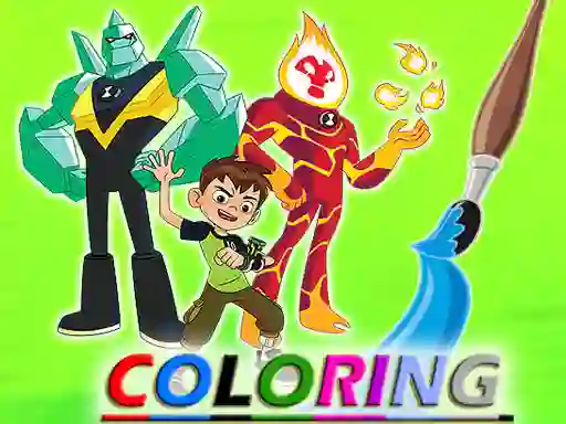 Logħba Ben 10 Coloring onlajn