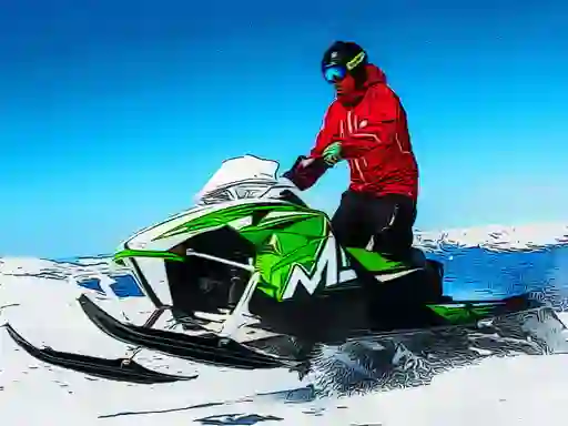 Logħba Snowmobile Jigsaw onlajn
