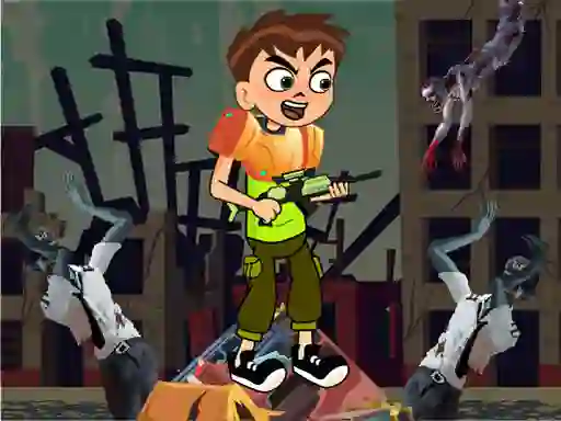 Logħba Ben 10 World War Zombies onlajn