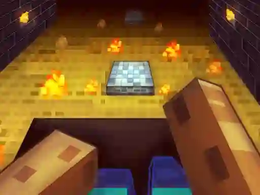 Logħba Parkour in the cave 3D onlajn