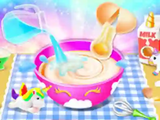 Logħba Unicorn Cake Make onlajn