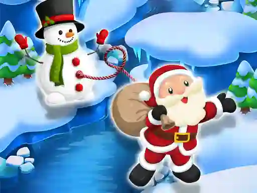 Logħba Santa SnowMan Jump onlajn