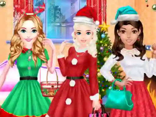 Logħba Fashion Girls Christmas Party onlajn