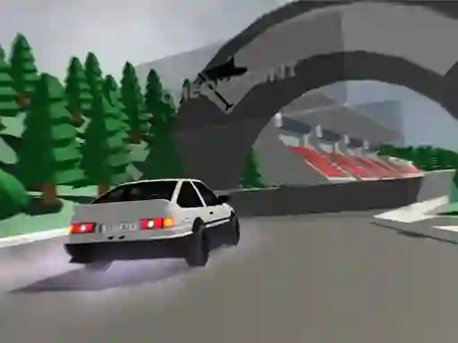 Logħba Low poly car racing onlajn