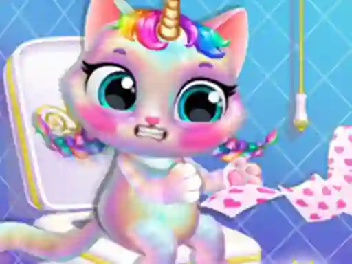 Logħba Twinkle My Unicorn Cat Princess Caring onlajn