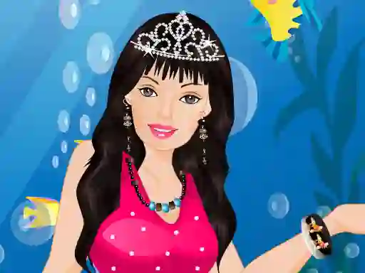Logħba Barbie Mermaid Dressup onlajn