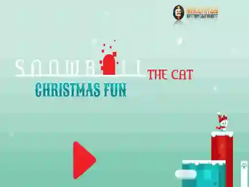 Logħba Snowball The Cat Christmas Fun onlajn