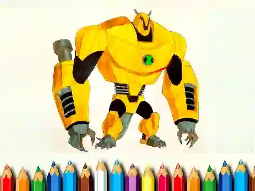 Logħba Ben10 Monsters Coloring book onlajn