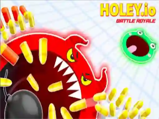Logħba Holey.io battle royale onlajn