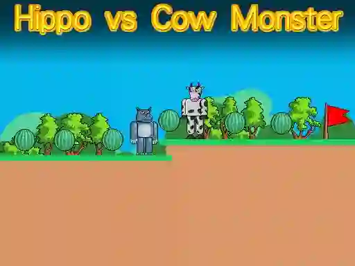 Logħba Hippo vs Cow Monster onlajn