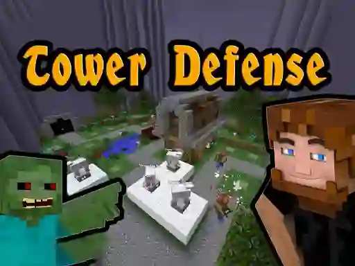Logħba Minecraft Tower Defense onlajn