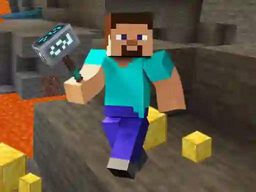 Logħba Minecraft Hidden Golden Blocks onlajn