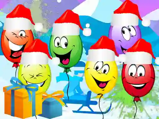 Logħba Christmas Balloons Bursting onlajn