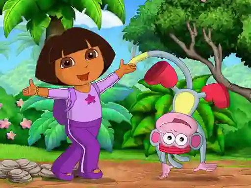 Logħba Find 7 Differences Dora onlajn