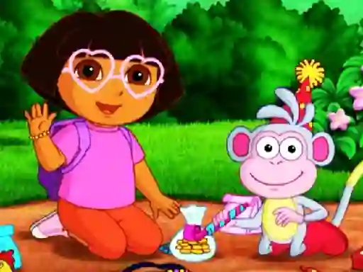 Logħba Dora Kids Puzzles onlajn