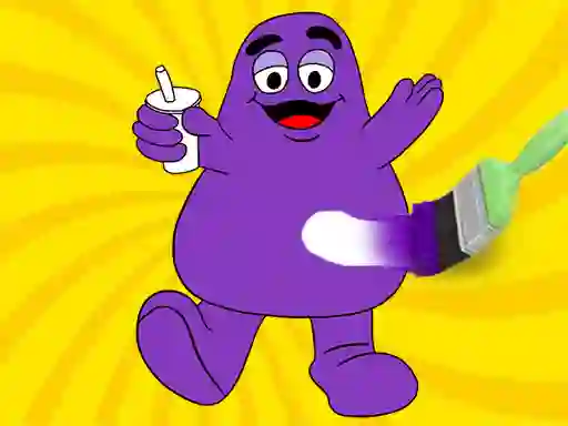 Logħba Grimace Shake Coloring Book onlajn