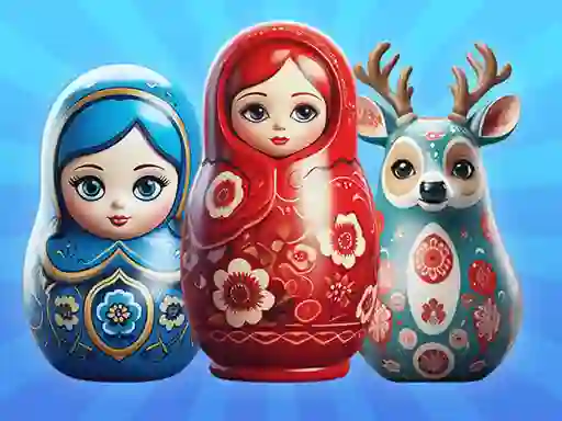 Logħba Sort by Matryoshka Shelves! onlajn