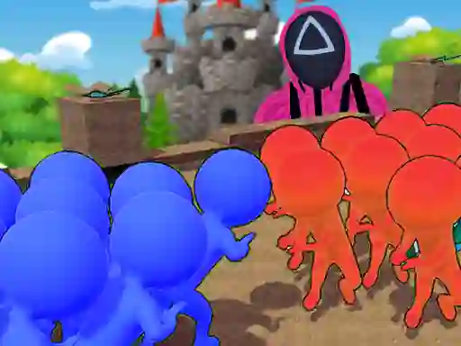 Logħba Squid Game Crowd Pusher onlajn