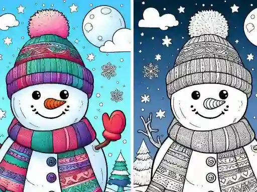 Logħba Coloring book Winter onlajn
