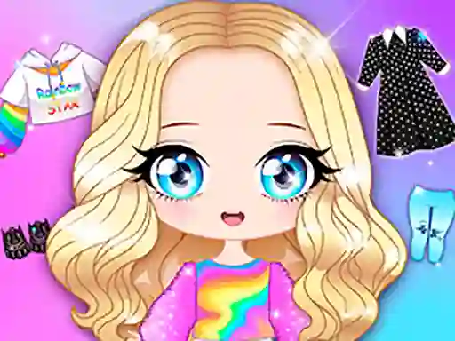 Logħba Chibi Beauty Salon Dress Up And Spa onlajn