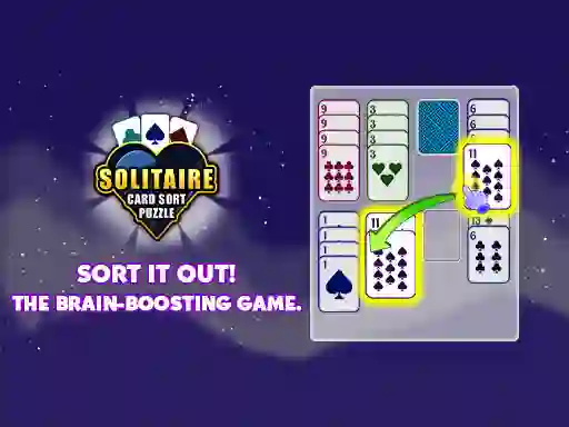 Logħba Solitaire Card Sort Puzzle onlajn