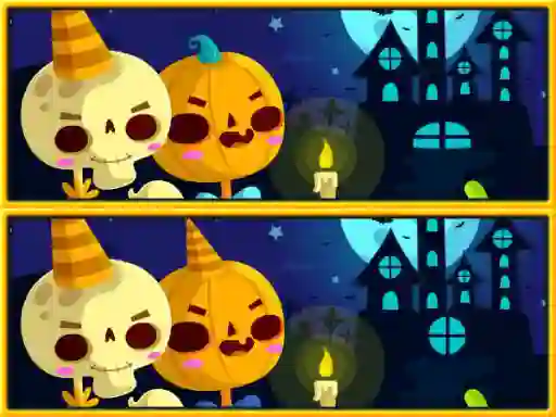 Logħba Find Differences Halloween onlajn