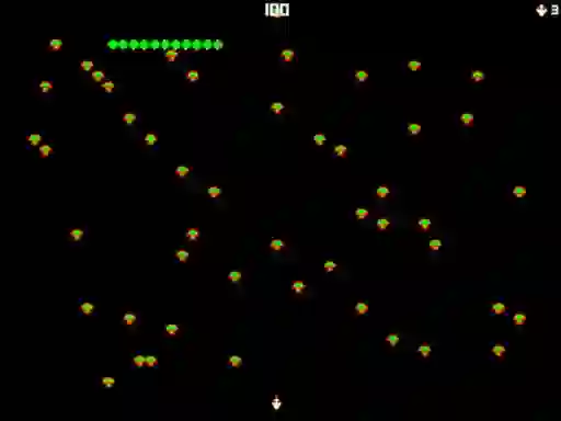 Logħba Centipede Attack 2D onlajn