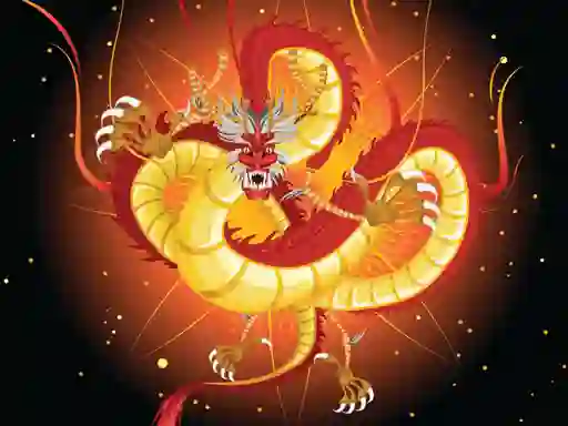 Logħba Chinese Dragons Coloring onlajn