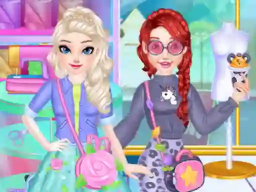 Logħba Fashion Princess Sewing Clothes onlajn