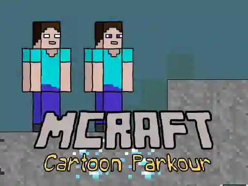 Logħba Mcraft Cartoon Parkour onlajn