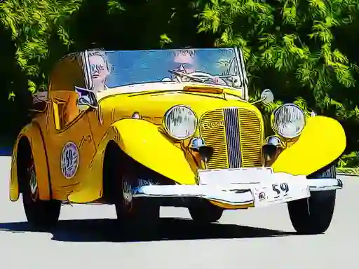 Logħba Old Cars Puzzle onlajn