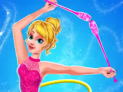 Logħba Gymnastics Games for Girls Dress Up onlajn