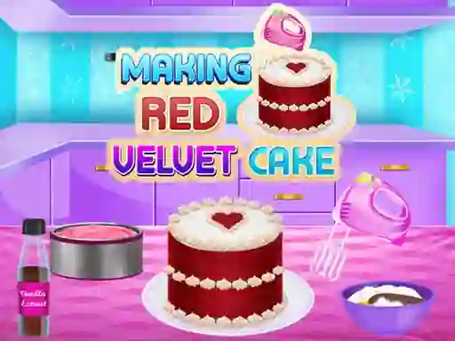 Logħba Making Red Velvet Cake onlajn