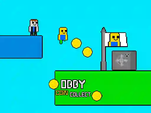 Logħba Obby vs Bacon Rainbow Parkour onlajn