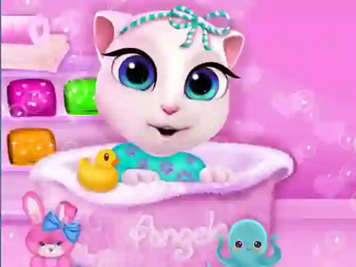 Logħba Baby Angela Bathing Time onlajn