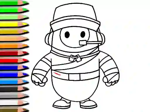 Logħba Fall Guys Halloween Coloring Book onlajn