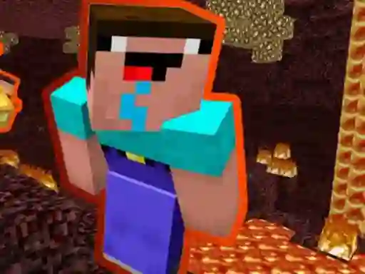 Logħba Noob Parkour: Nether onlajn