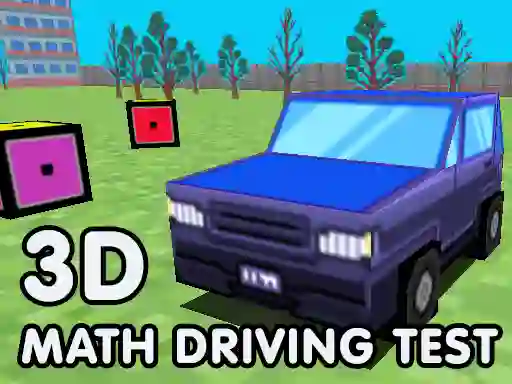 Logħba 3D Math Driving Test onlajn