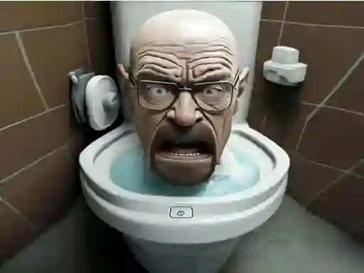 Logħba Funny Skibidi Toilet Face onlajn