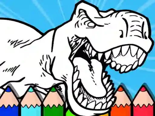 Logħba Coloring Dinos For Kids onlajn