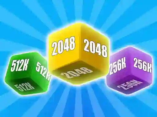 Logħba Merge Cubes 2048 3D onlajn